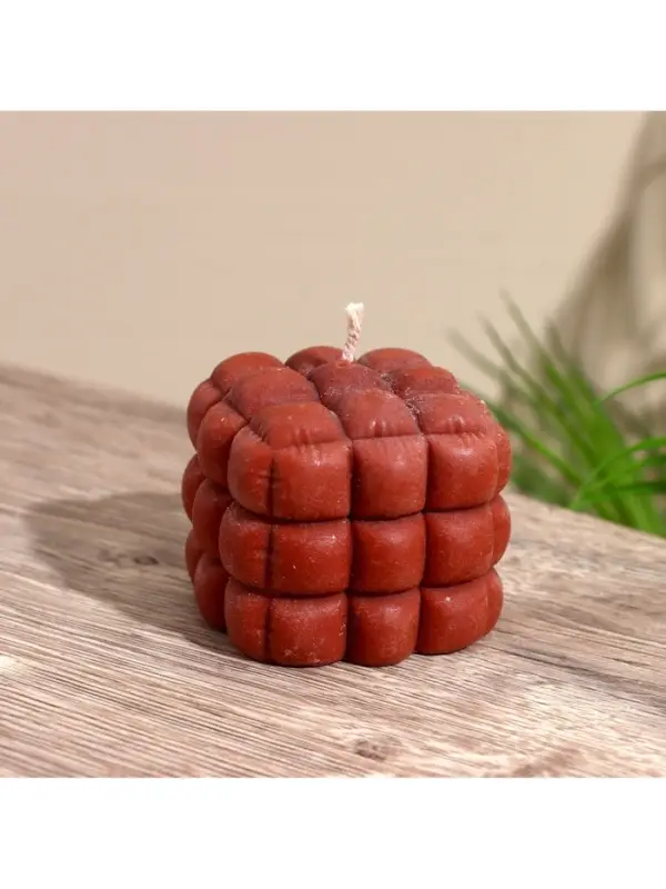 Свеча "Шоколад" 6х6х6 см, соевый воск МИКС