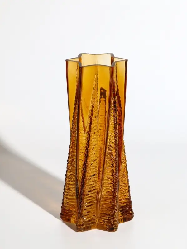 Ваза стекло настольная "Флоранс" 25х11х9 см, коричневый