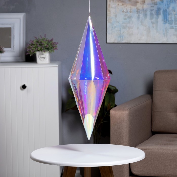 Светодиодная фигура &laquo;Кристалл&raquo; 18 &times; 60 &times; 18 см, пластик, 220 В, свечение белое