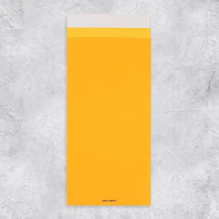 Подарочный конверт, &laquo;С Днем рождения!&raquo;, тиснение, дизайнерская бумага, 11 &times; 22 см