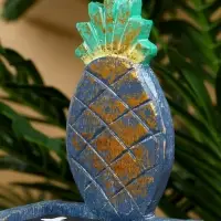 Календарь настольный &laquo;Ананас&raquo;, 10.5&times;5.5&times;19.5 см, дерево, сине-зелёный