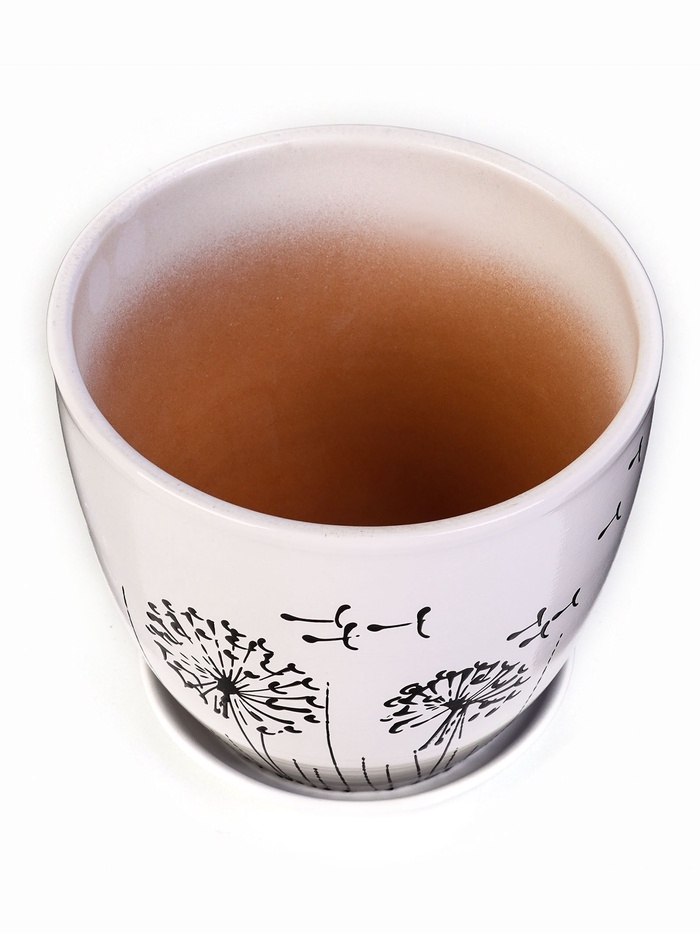 Горшок цветочный Одуванчик 2,5л с подставкой