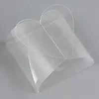 Складная прозрачная коробка из PVC, для упаковки подарков, 6.6&times;6.6&times;3 см