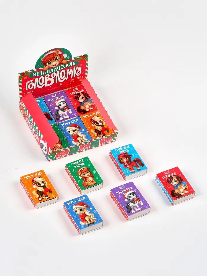 Puzzle Головоломка металлическая, лошадки,  МИКС