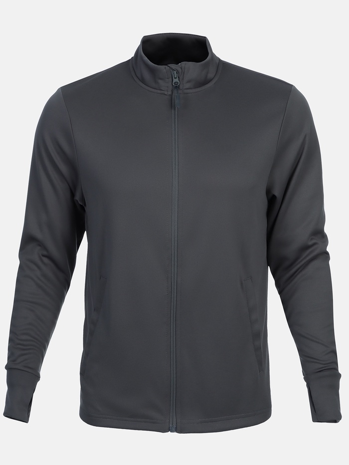 Лонгслив мужской Resport, на молнии, р. 52, цвет серый, базовый, с длинным рукавом