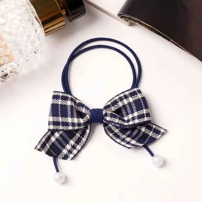 Резинка для волос &laquo;Веста&raquo;, строгая клетка, 4.5 см, МИКС