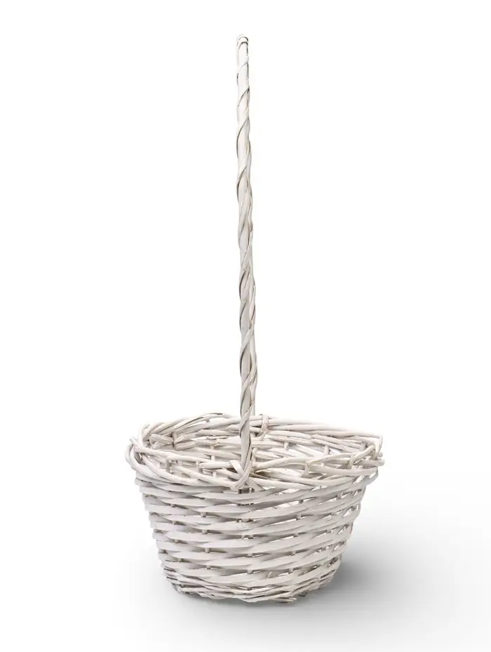 Набор корзин 2 шт, 27х77х17, 19х19х13,  лоза белый