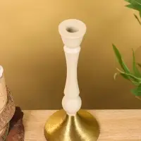 Подсвечник на 1 свечу "Фисташка" 10,5х10,5х25 см