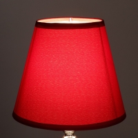 Абажур Е14 бордовый 15,5х15,5х13,7 см