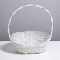 Набор корзин овальные 3шт,  46х31.5 см,Н 12/21 см, Н с ручкой 50 см, дно 30х18 см.39х26х10Hх17Hх46H