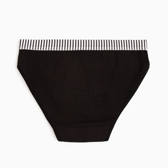 Трусы женские слипы, цвет черный, р-р 44-46