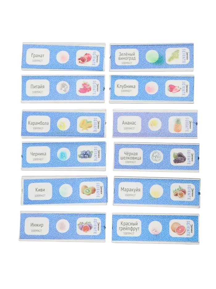 ЭВРИКИ Набор для опытов "Набор микропрепаратов", фрукты и ягоды