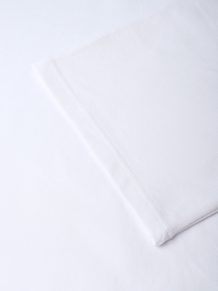 Футболка женская MINAKU OVERSIZE FIT: цвет белый, р-р 52