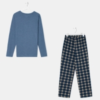 Комплект (лонгслив,брюки) мужской, цвет тёмно-синий, размер 58 Комплект (лонгслив,брюки) мужской, цвет тёмно-синий, размер 58