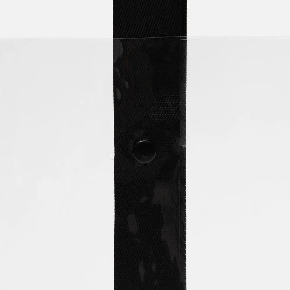 Шопер Clear Fest, ver.2, прозрачный с черными ручками