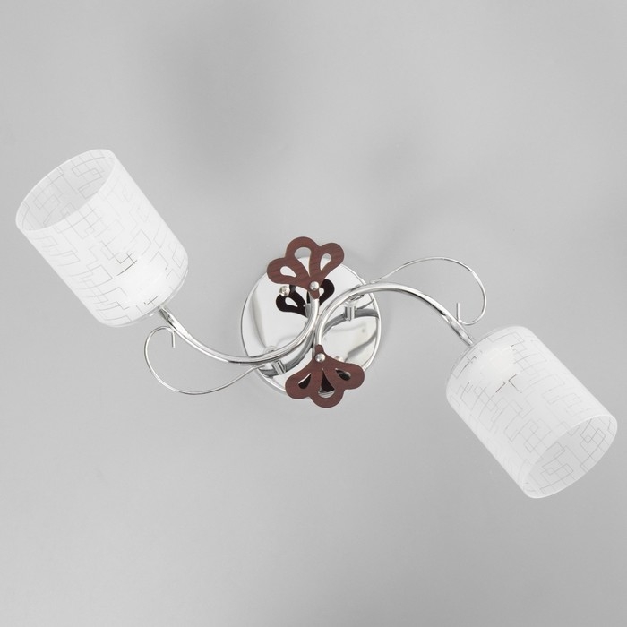 Люстра "Авиэтта" 2хЕ27 40Вт хром 58х23х26 см BayerLux