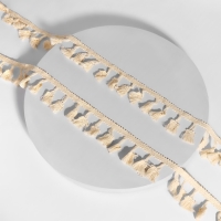 Тесьма декоративная &laquo;Бахрома&raquo;, 45 мм, 10 &plusmn; 1 м, цвет бежевый