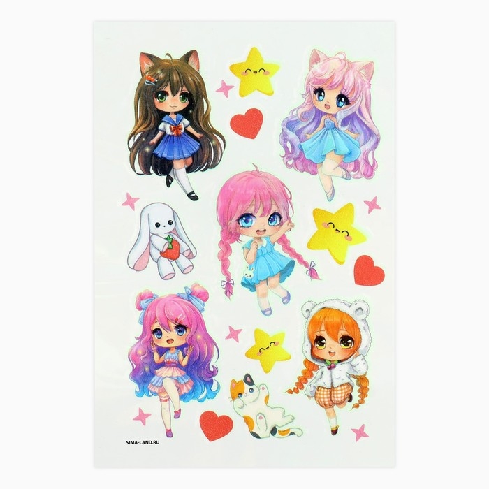 Кольцо 3 шт с тату Cute girl 8 х 12 см Кольцо 3 шт с тату Cute girl 8 х 12 см