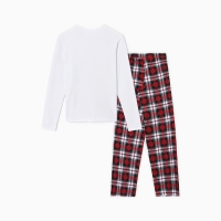 Пижама женская (лонгслив и брюки) KAFTAN Сhristmas time размер 52-54