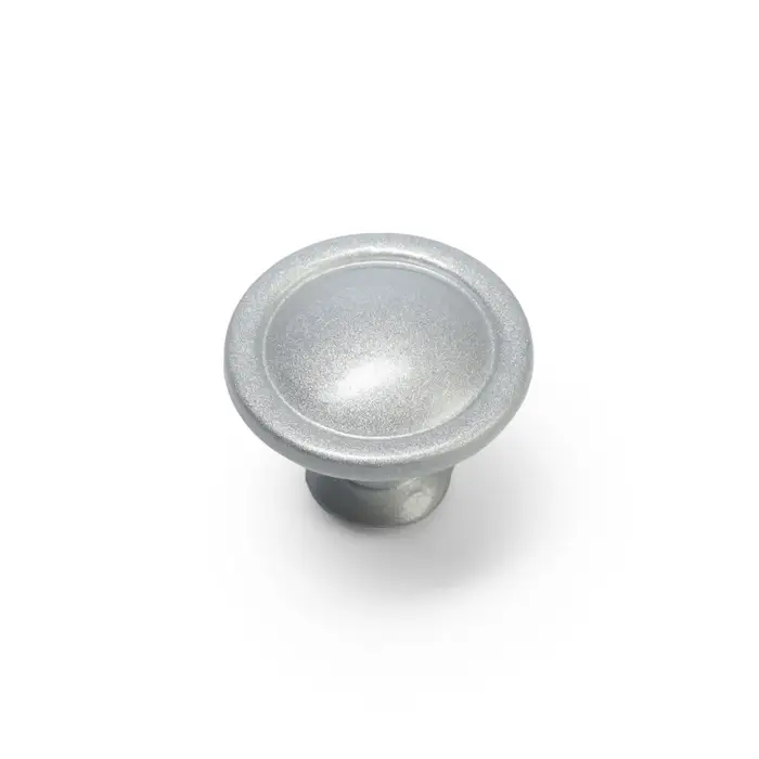 Ручка-кнопка ТУНДРА РК118SN, d=30 мм, матовый никель