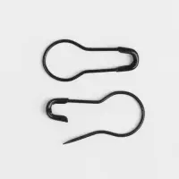 Булавки с круглым концом, 22 мм, 20 шт., цвет чёрный