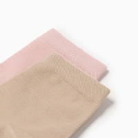 Набор женских носков KAFTAN Base, 2 пары, размер 36-39 (23-25 см) бежевый/персик Набор женских носков KAFTAN Base, 2 пары, размер 36-39 (23-25 см) бежевый/персик