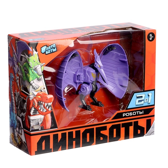 Робот-динозавр &laquo;Птеродактиль&raquo;, трансформируется в яйцо, цвет фиолетовый