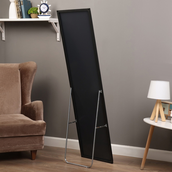 Зеркало интерьерное напольное, акрил, 36 х 148 см чёрное Зеркало интерьерное напольное, акрил, 36 х 148 см чёрное