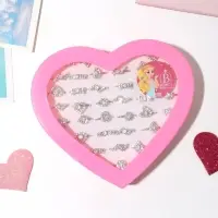 Кольцо &laquo;Выбражулька&raquo; королевское, форма МИКС, белое в серебре, безразмерное