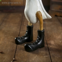 Сувенир дерево "Утка в новогоднем колпаке" 13х9х27 см