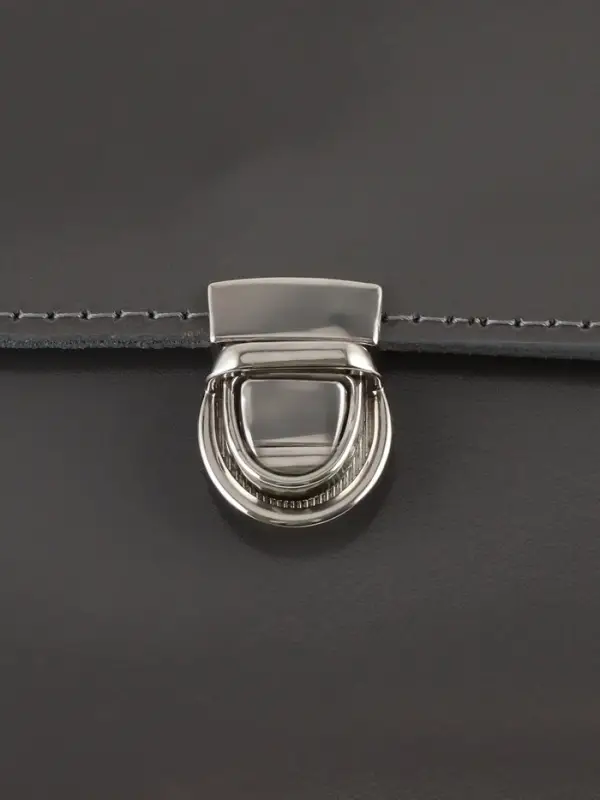 Застёжка для сумки TEIRA, металлическая, 11.9 г, 2.7&times;2 см, цвет серебряный