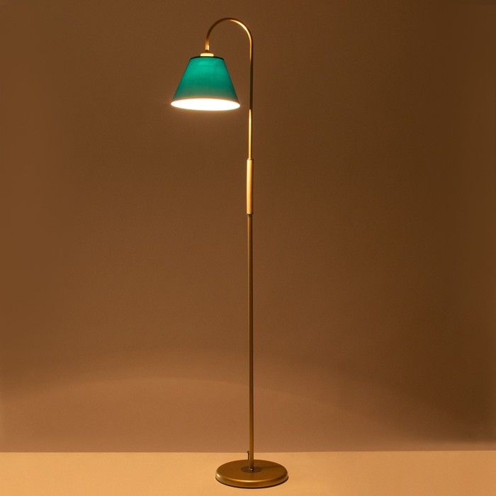 Торшер "Паула" 1х15Вт Е27 золото 42х42х165см