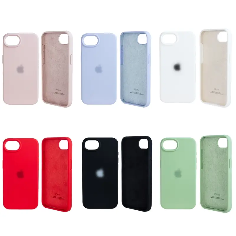 Чехол iPh 16e (6.1) Silicon Сase APL WS (с лого)