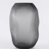 Ваза &laquo;Аллесио&raquo;, 30&times;20 см, стекло, чёрная