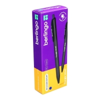 Ручка шариковая автомат Berlingo Triangle Velvet (NEW) трехгран. корпус син 0,7мм