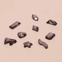 Фигурки для декора, объёмные, фиолетовые, полупрозрачные