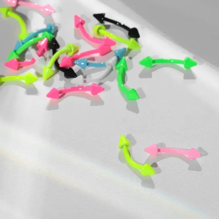 Пирсинг в бровь &laquo;Стрелы&raquo; дуо, L=0.8 см, МИКС (фасовка 20 шт.)