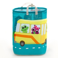 Корзина для хранения игрушек &laquo;Зверята&raquo;, 50 х 40 см, синяя