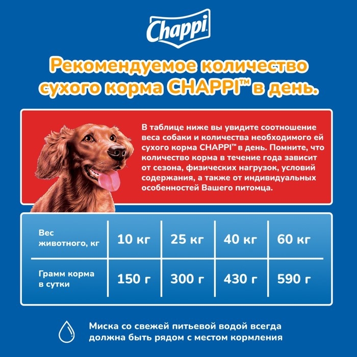 Сухой корм Chappi для собак, с говядиной по-домашнему, 15 кг Сухой корм Chappi для собак, с говядиной по-домашнему, 15 кг