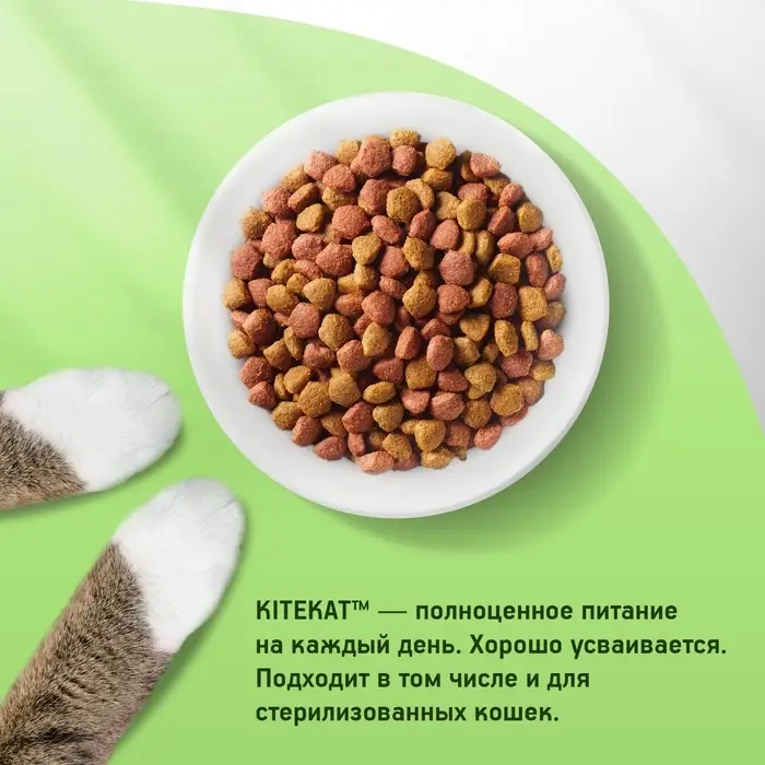 Сухой корм Whiskas для кошек, Телятинка аппетитная, 1.3 кг