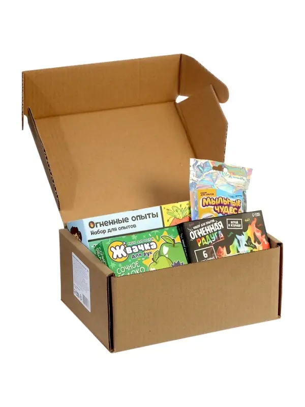 Набор для опытов &laquo;Новогодний бокс&raquo;, 4 набора для опытов, 1 сюрприз