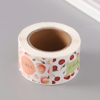 Наклейка бумага "Минимализм" 3х5 см 200 шт в рулоне