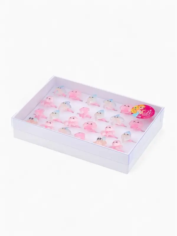 Кольцо &laquo;Выбражулька&raquo; морские жители, форма МИКС, цветное, безразмерное