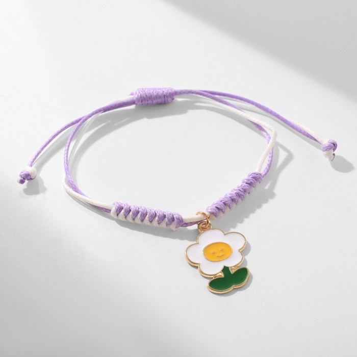 Браслет ассорти &laquo;Цветок&raquo; ромашка, цветной