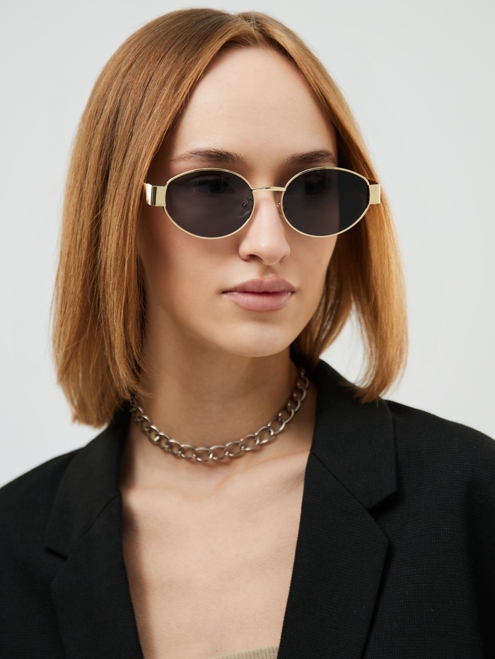 Очки солнцезащитные, uv 400, ширина 14.2 см, дужка 14.1 см