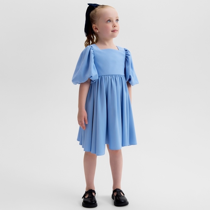 Платье для девочки, MINAKU :Party Dress, цвет голубой, рост 128 см