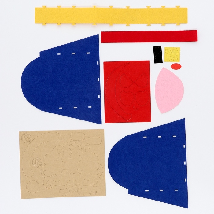 Набор для создания корзинки из фетра на новый год &laquo;Веселый олень&raquo;