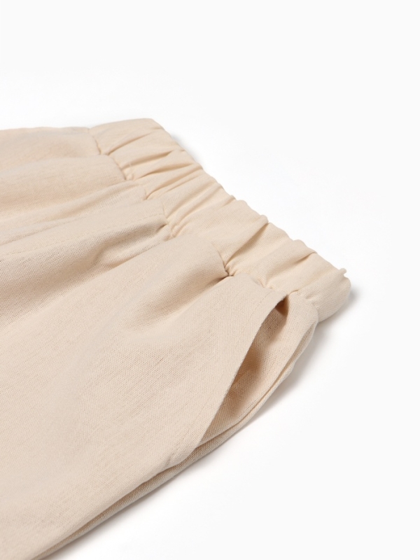 Пижама (рубашка и брюки) для мальчика MINAKU: Home collection, цвет бежевый, рост 164 см