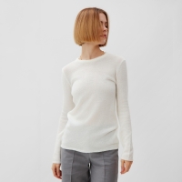 Джемпер (лонгслив) женский MINAKU: Knitwear collection цвет молочный ,р-р 42