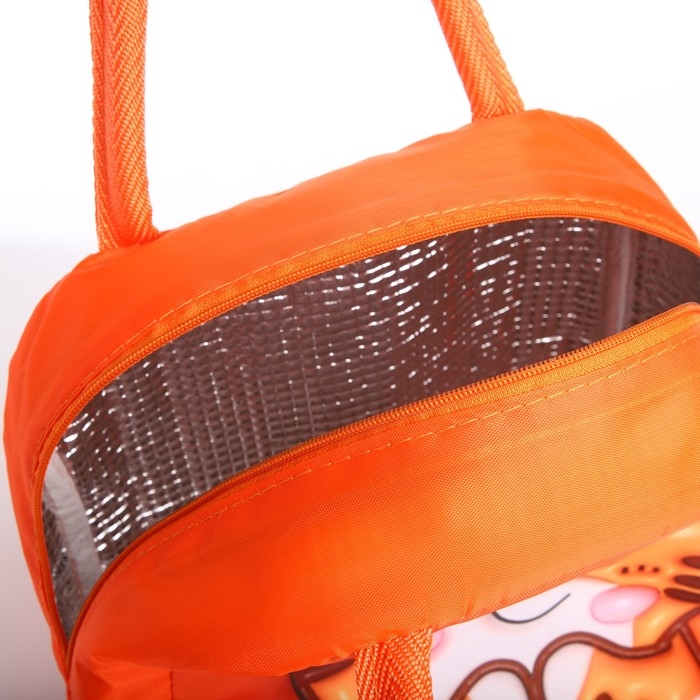 Термосумка на молнии, 5.6 л, цвет оранжевый Термосумка на молнии, 5.6 л, цвет оранжевый